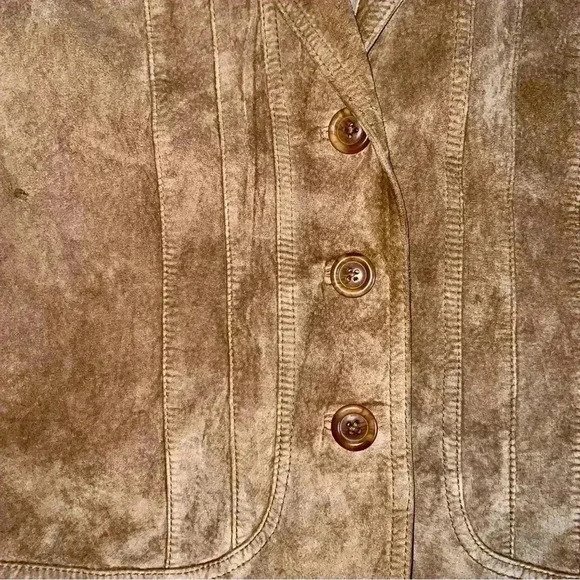 Alfani 100% leather jacket size small fits like 8-10 - Picture 8 of 11